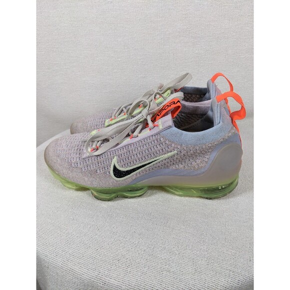 Nike Air VaporMax 2021 Flyknit Light Bone Lime Ice Women's 6.5 - Picture 1 of 9